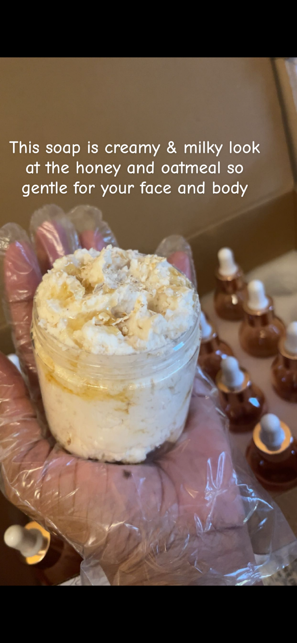 Oatmeal with milk and honey cleanser/scrub