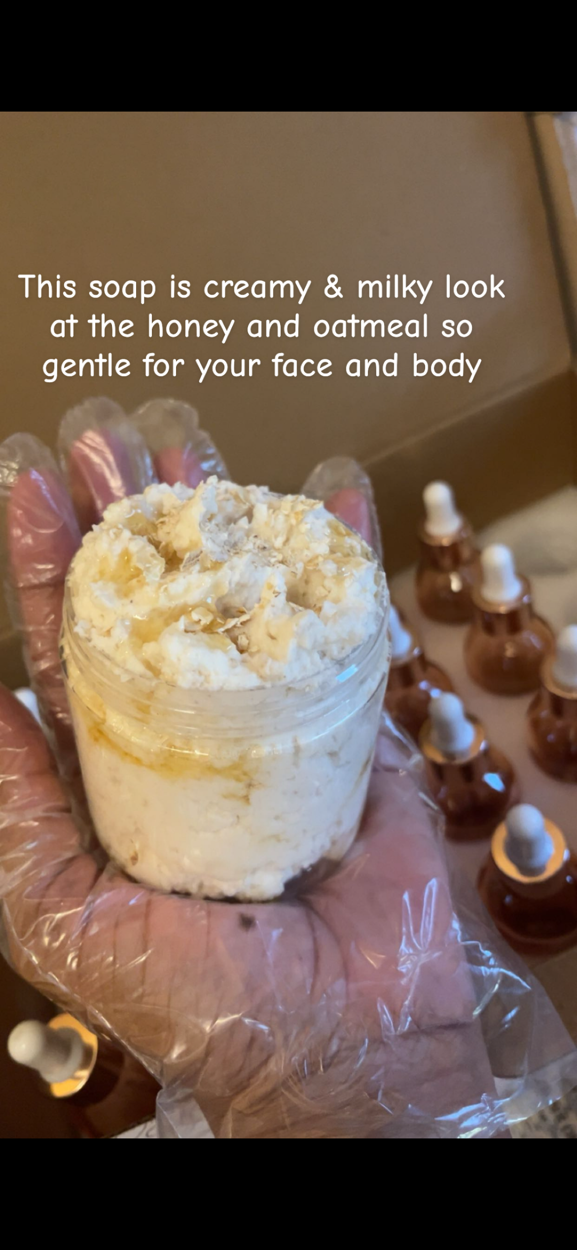 Oatmeal with milk and honey cleanser/scrub